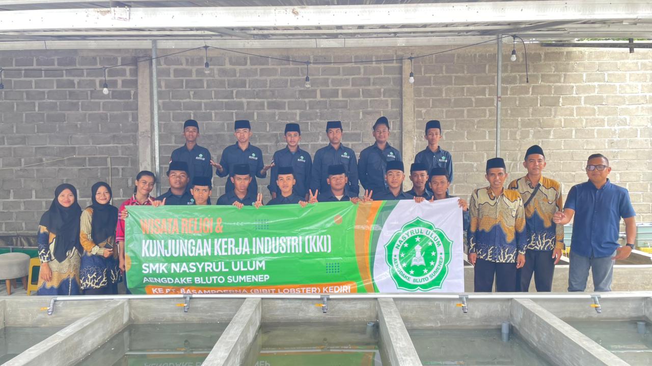 KUNJUNGAN KERJA INDUSTRI KE BIBIT LOBSTER BA.SAMPOERNA KEDIRI